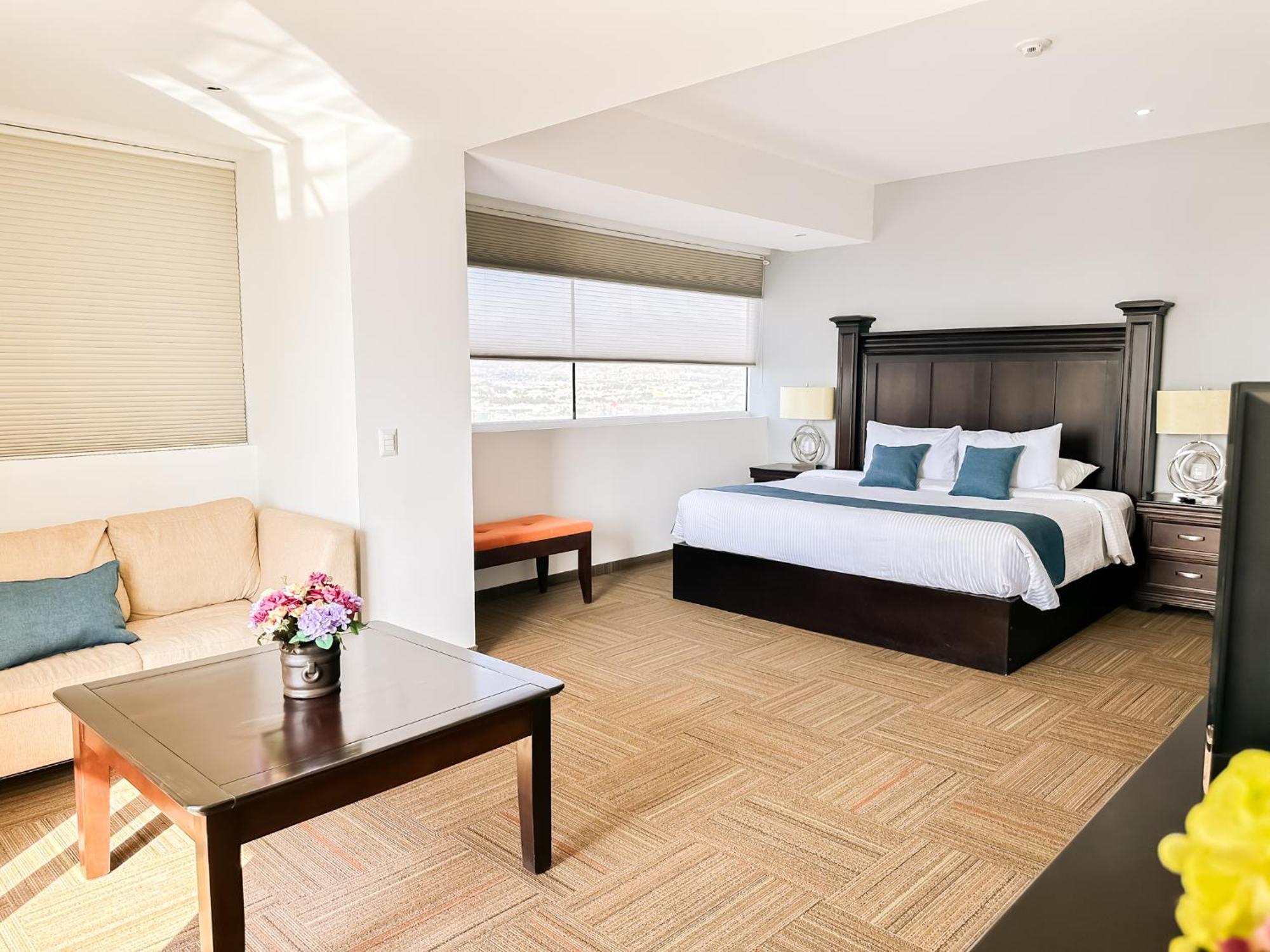 Hotel Stadium Leon Ngoại thất bức ảnh A room at the hotel